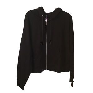 DKNY Tech Ottoman Full Zip Hoodie Black 2XL #201